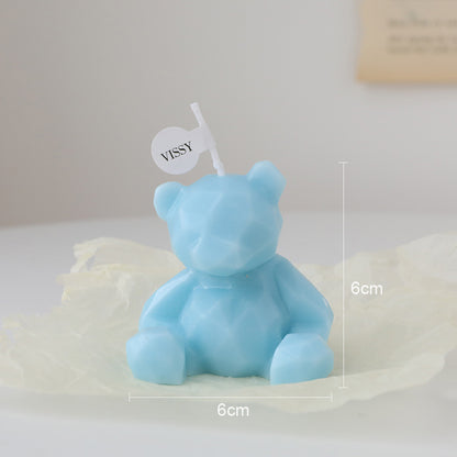 Bear scented candle spot handmade ins decoration creative gift box set cross-border birthday scented candle