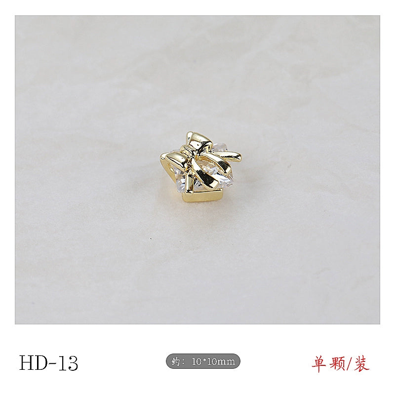 Twilight Rogge Manicure New Super Flash Butterfly Zircon Color Preservation Electroplating Non-fading Jewelry Nail Decoration Sticker