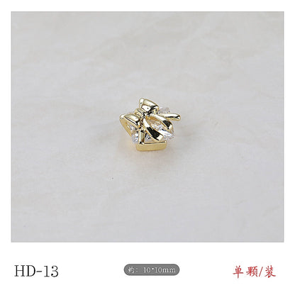 Twilight Rogge Manicure New Super Flash Butterfly Zircon Color Preservation Electroplating Non-fading Jewelry Nail Decoration Sticker