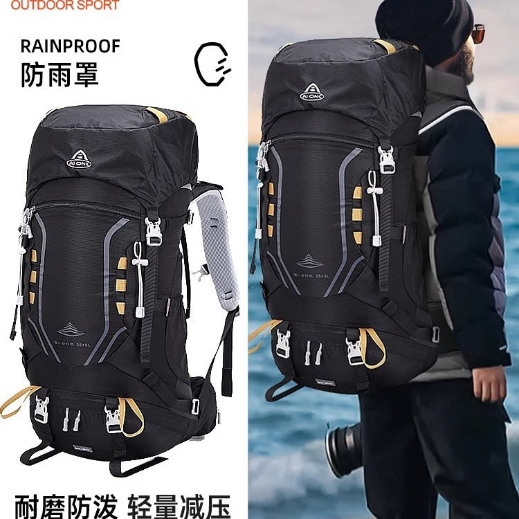 Ai Wang Outdoor Hiking Bag Suspension Carrying Large Capacity Travel Backpack Camping Trekking Bag Carrying Cycling Bag 40 Liters