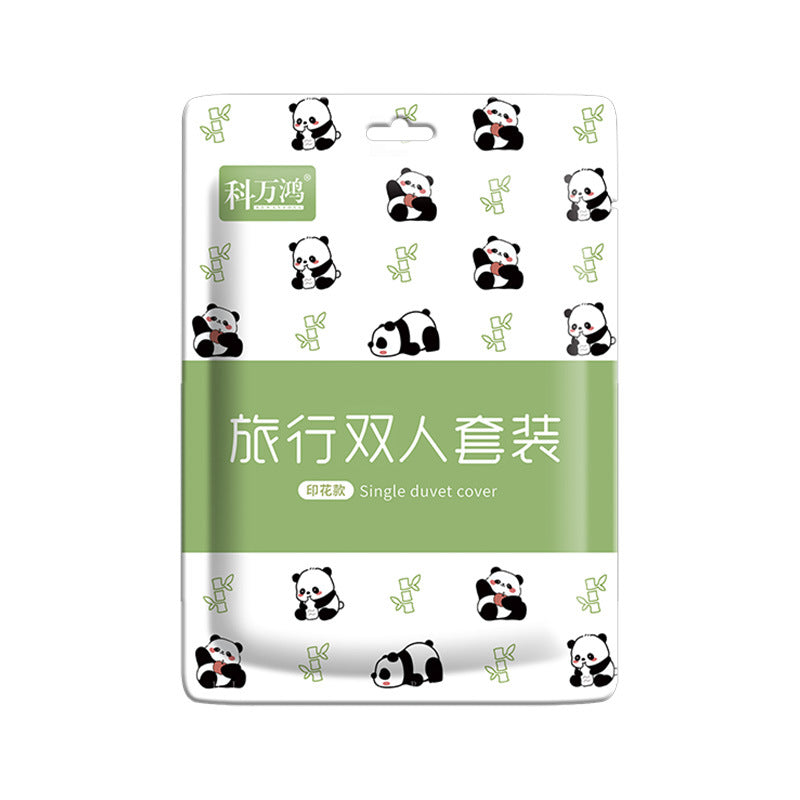 Travel disposable bed sheets, duvet covers, pillowcases, travel dirty pockets, portable three or four pieces of hotel double bedding