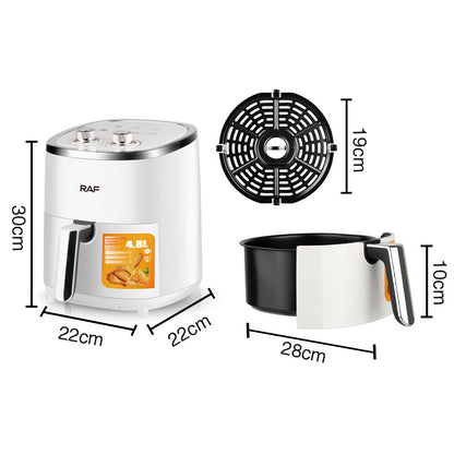Smart Oil-Free Air Fryer  Large Capacity, Low-Fat Electric Fryer for Healthy Cooking  Free Worldwide Shipping