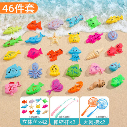 Strictly select boys, age puzzle fishing, toy pool, magnetic sucking baby, female early education, fishing sister and brother toys, children's gifts