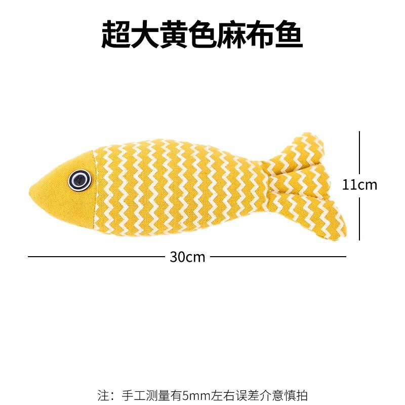 Cat toys to relieve boredom catnip simulation fish kitten cat funny cat stick kitten teeth grinding pet cat cat supplies