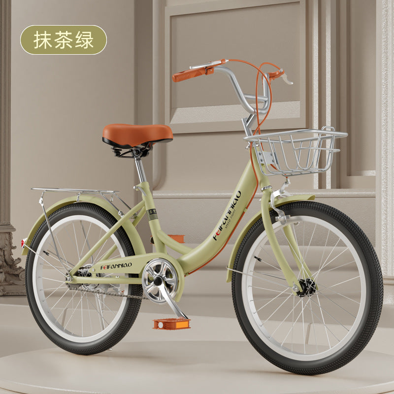 Adult bicycle ladies commuter bike 20 inches/22 inches/24 inches light retro college student campus bicycle transportation