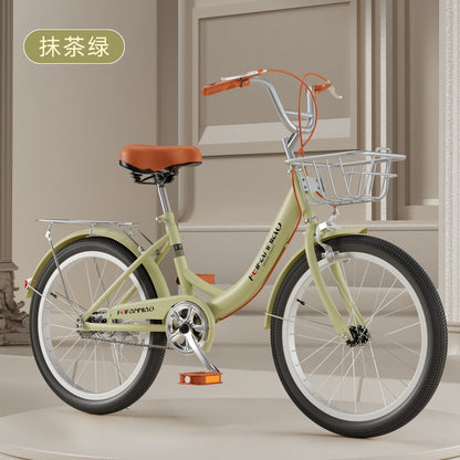 Adult bicycle ladies commuter bike 20 inches/22 inches/24 inches light retro college student campus bicycle transportation