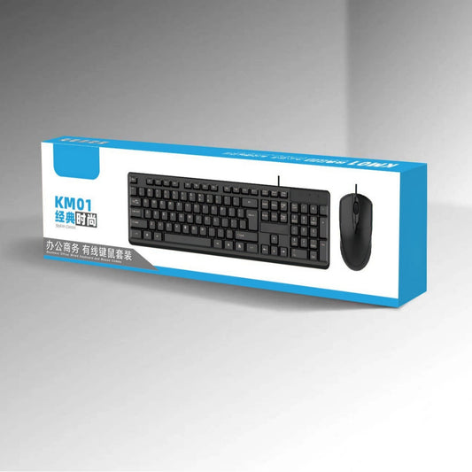 Computer Wired Keyboard Mouse Set USB Desktop Laptop Accessories Thin and Light Business Office Keyboard and Mouse