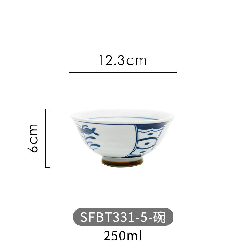 A radish Japanese-style coarse ceramic rice bowl features retro creative dishes and cups slightly flawed tableware ice cream bowl