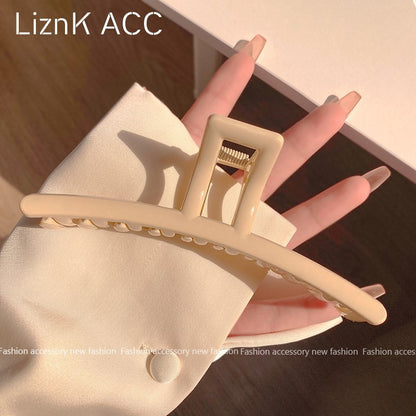 new spring and summer grab clip large shark clip is not loose sense of luxury, back of the head hair grip clip hair ornament women