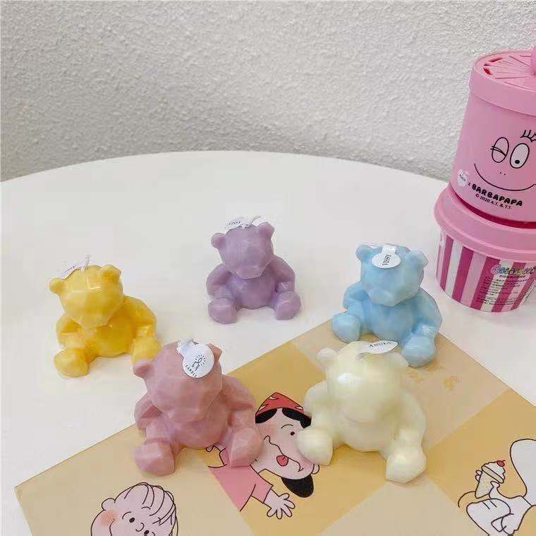 Bear scented candle spot handmade ins decoration creative gift box set cross-border birthday scented candle
