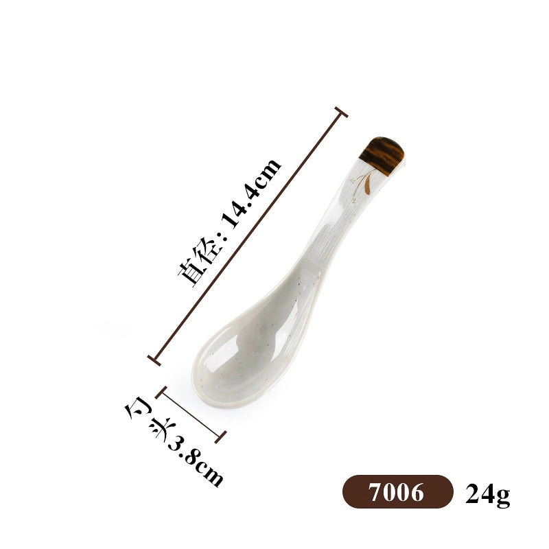 Melamine Japanese-style imitation porcelain hot pot restaurant spoon set tableware