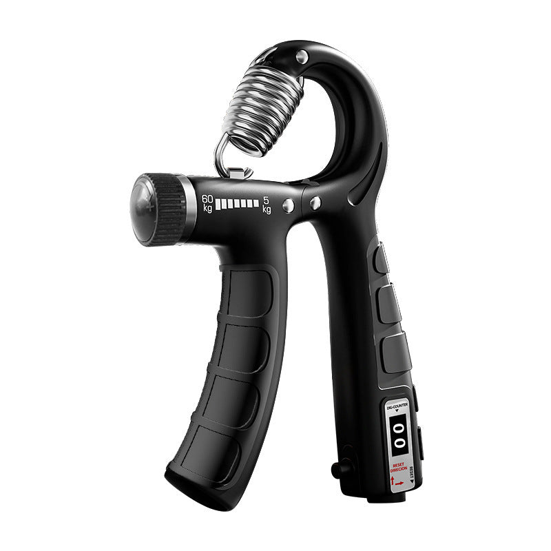 Adjustable electronic counting grip strength device, 10-100kg unisex muscle exercise fitness hand strength device