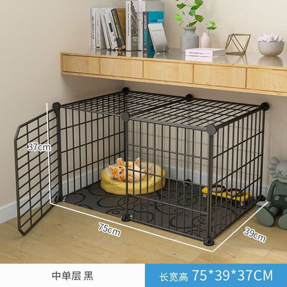 Cat cage with toilet villa extra large free space indoor empty cage cat house home three-tier small cat cat litter
