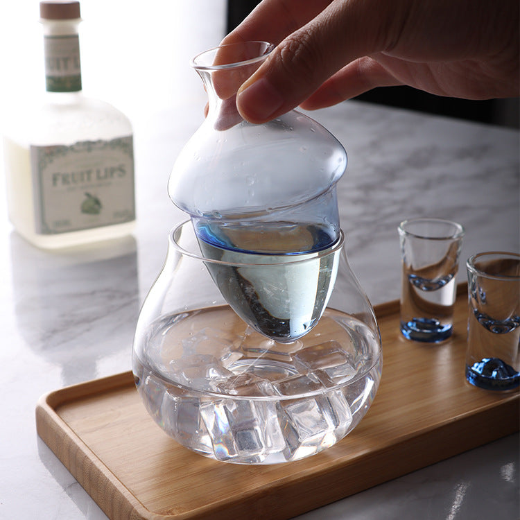 Japanese creative Toyo Sasaki glass Japanese sake cup sake jug cold wine jug ice wine jug wine warm wine jug
