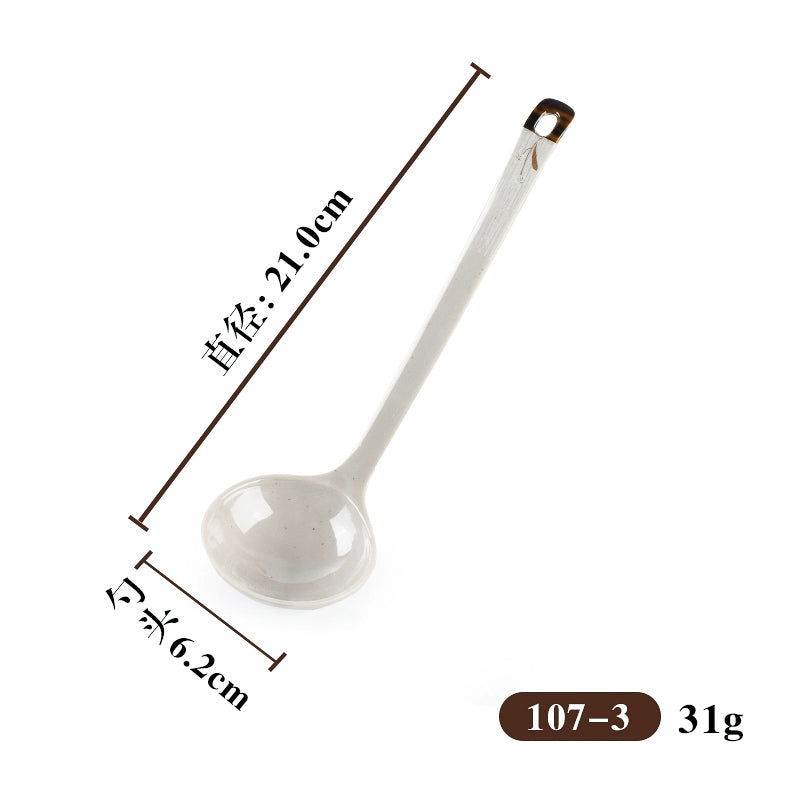 Melamine Japanese-style imitation porcelain hot pot restaurant spoon set tableware