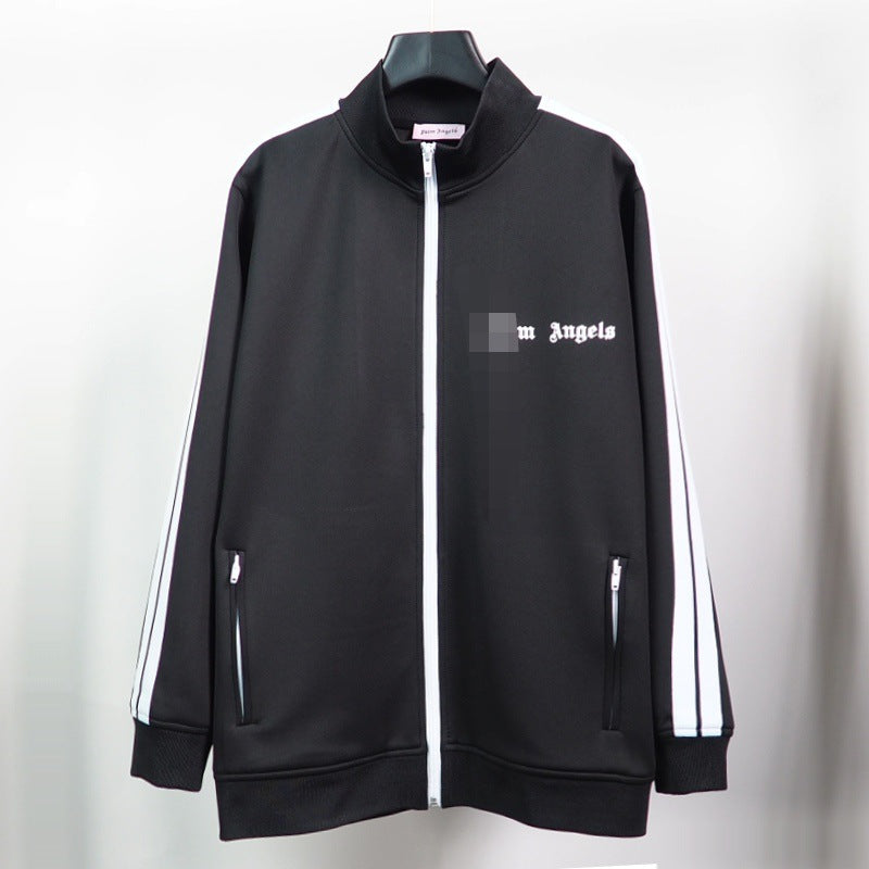 The correct version of the tide brand palm palm angel striped webbing high street casual sports jacket couple suit