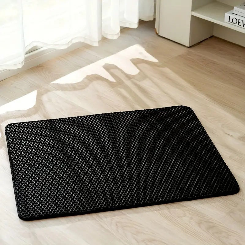 Double-layer thickened EVA cat litter mat can be washed, anti-take-out, anti-splash, cat rubbing mat, cat litter box, cat supplies