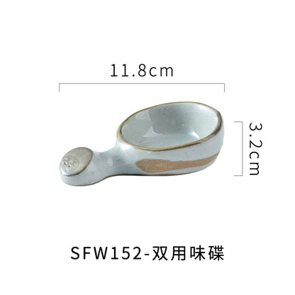 A radish Japanese-style coarse ceramic rice bowl features retro creative dishes and cups slightly flawed tableware ice cream bowl