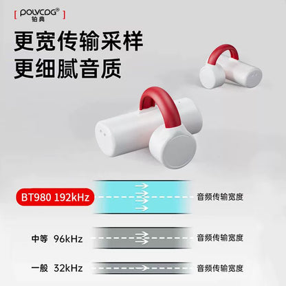 POLVCDG/Platinum Code BT-980 Wireless Clip Ear Bone Conduction Bluetooth Headphones No Sound Leakage No Pain No Sensation to Wear