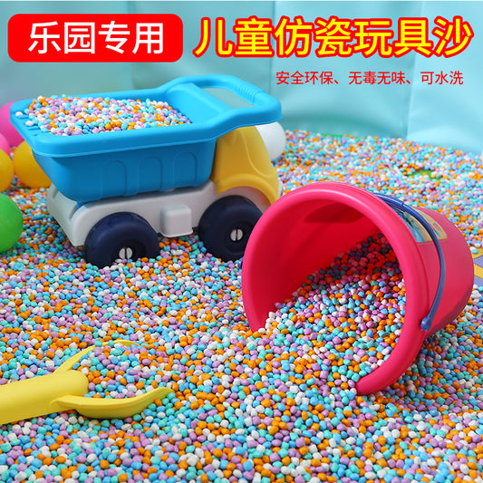 children's imitation porcelain sand toys sand toy sand pool colorful stone sand imitation porcelain sand ceramic sand