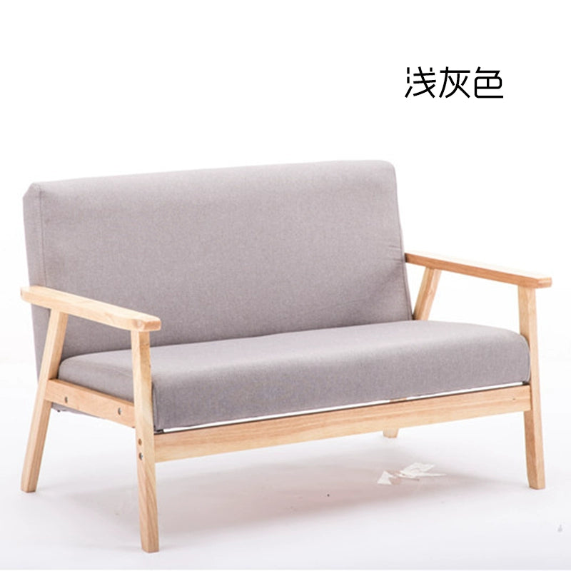 Nordic Japanese-style simple combination small apartment solid wood rental house modern economical clothing store double sofa table and chairs