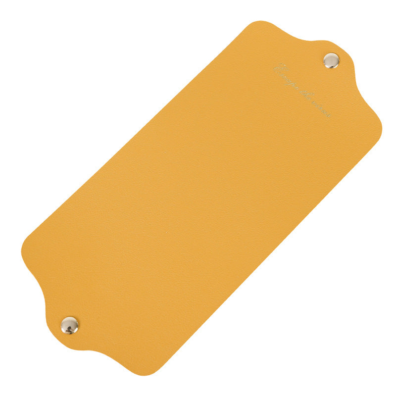 Yueting mask storage folder Japanese style double-sided leather mask temporary storage folder can be folded small and fresh mask storage box