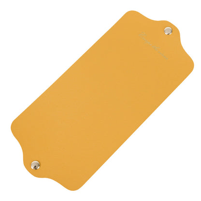 Yueting mask storage folder Japanese style double-sided leather mask temporary storage folder can be folded small and fresh mask storage box