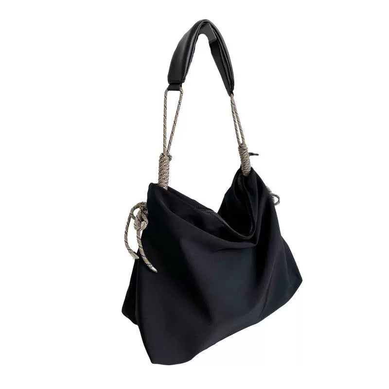 MY casual Oxford cloth large bag trendy knot tote bag female Japanese commuter bag large capacity shoulder bag trendy