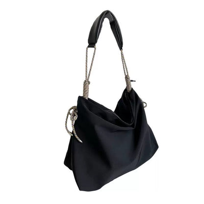 MY casual Oxford cloth large bag trendy knot tote bag female Japanese commuter bag large capacity shoulder bag trendy