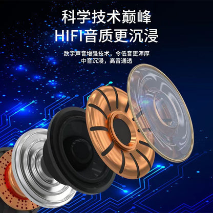 True bone conduction clip-on bluetooth headset wireless  binaural high-value, ultra-clear sound quality, ultra-long standby