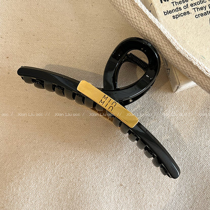 new spring and summer grab clip large shark clip is not loose sense of luxury, back of the head hair grip clip hair ornament women