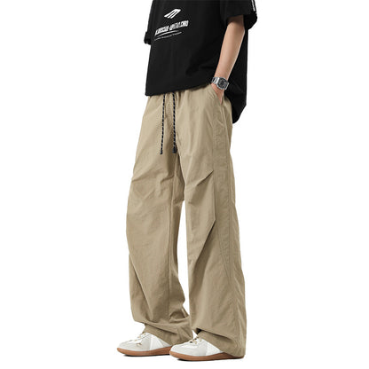 American Paratrooper Casual Pants Men's Spring/Summer New Trendy Cargo Pants Straight-leg Loose Versatile Pants