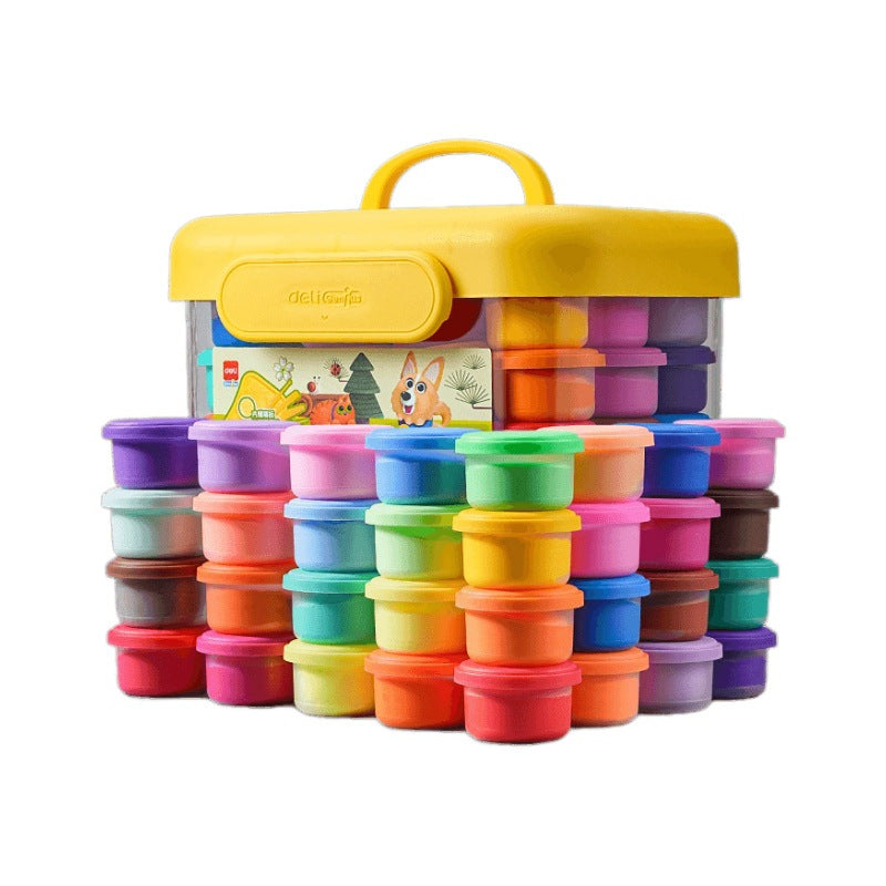 Deli YC186 Ultra Light Clay Plasticine Food Grade Light Clay Kids Dough Toy Set Tools