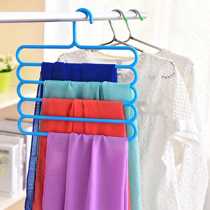 Multifunctional scarf rack plastic five-layer storage clothes rack non-slip scarf rack silk scarf storage rack silk scarf hanger