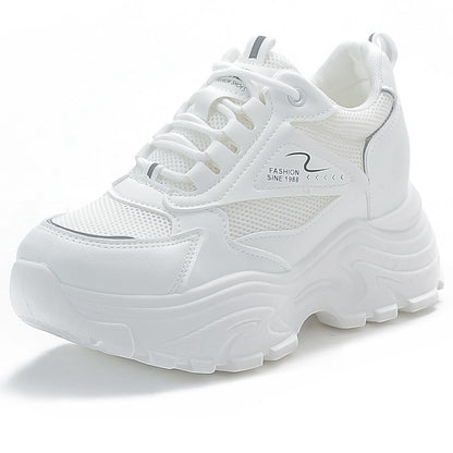 inner height increase white shoes women's versatile summer dad shoes breathable casual spring and autumn sneakers