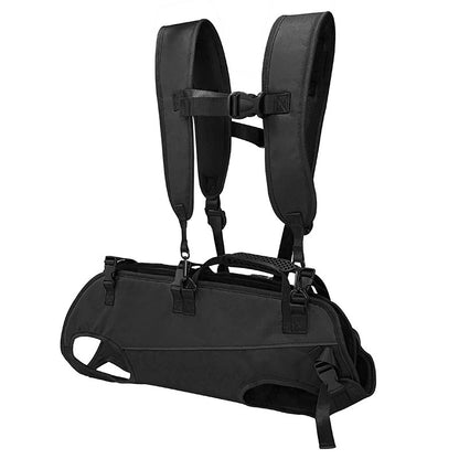 Dog outing backpack horizontal hug multi-functional airborne bag double shoulder strap pet portable four-legged carrying bag