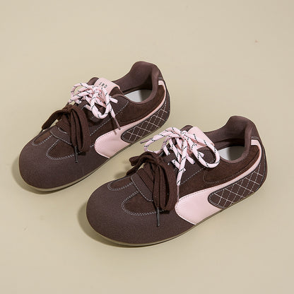 ins korean version new forrest gump shoes women's spring student sports running casual shoes thick-soled German training shoes