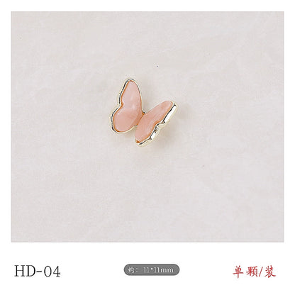 Twilight Rogge Manicure New Super Flash Butterfly Zircon Color Preservation Electroplating Non-fading Jewelry Nail Decoration Sticker