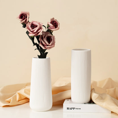 popular ceramic vase creative home living room white hydroponic flower ware Nordic dried flower arrangement decorative ornaments