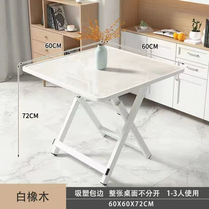 Folding dining table small household simple dining table outdoor portable stall square table and chair Japanese style rental