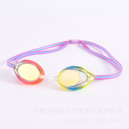 myopia swimming goggles adult swimming goggles equipment high-definition waterproof anti-fog silicone goggles transparent swimming goggles box wholesale