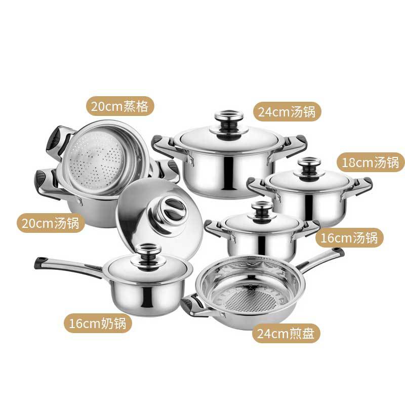 stainless steel pots and pans set kit  source pots thickened cookware cookware soup pot cookware
