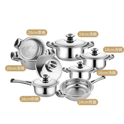 stainless steel pots and pans set kit  source pots thickened cookware cookware soup pot cookware