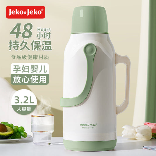 JEKO Thermos Household Thermos Kettle Vintage Tea Bottle Warmer Office Student Dormitory Large Capacity Boiling Water Bottle