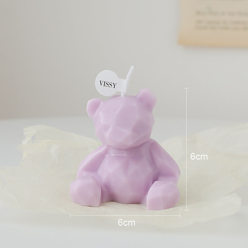 Bear scented candle spot handmade ins decoration creative gift box set cross-border birthday scented candle