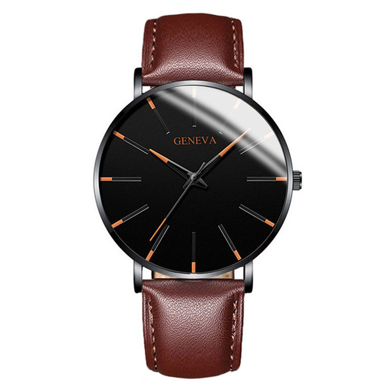fashion blue needle men's watch men's watch quartz watch mesh belt spot one piece