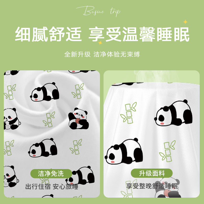 Travel disposable bed sheets, duvet covers, pillowcases, travel dirty pockets, portable three or four pieces of hotel double bedding