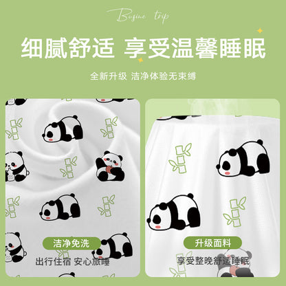 Travel disposable bed sheets, duvet covers, pillowcases, travel dirty pockets, portable three or four pieces of hotel double bedding