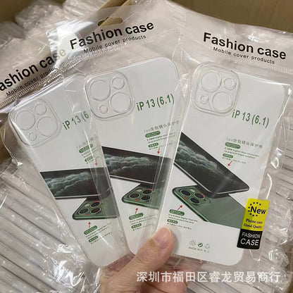Transparent applicable apple 15 16 drop proof 14 phone case iphone13 pro phone case PM soft shell 11 wholesale 13