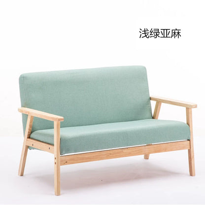 Nordic Japanese-style simple combination small apartment solid wood rental house modern economical clothing store double sofa table and chairs